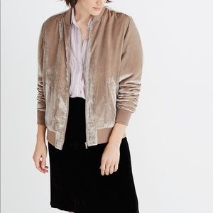 Velvet Bomber Jacket